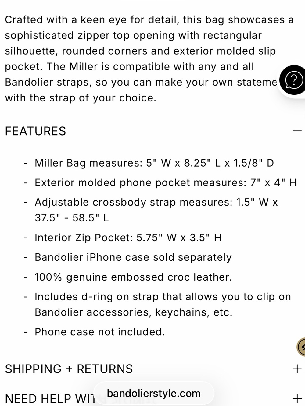 Bandolier Miller Bag - Picture 4 of 4